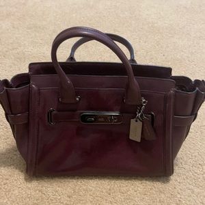 Coach Maroon handbag